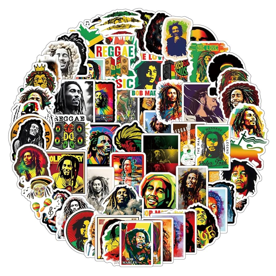 Amazon | 65枚 ラップシンガーステッカー レゲエ 創設者